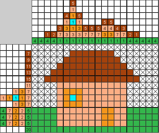 Цветной японский рисунок Домик