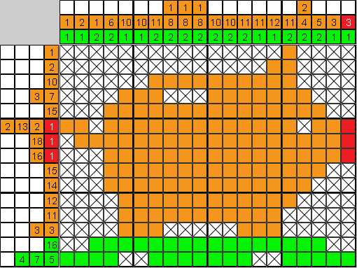Цветной японский рисунок Маленькая свинка