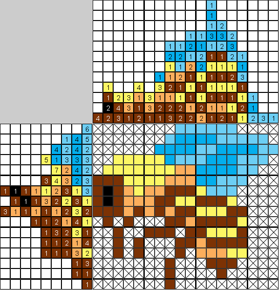 Цветной японский рисунок Пчёлка