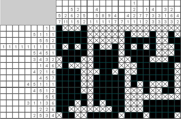 Японский рисунок Котейки