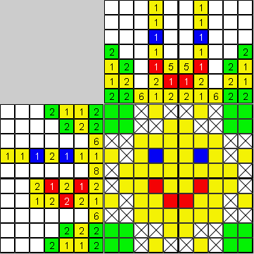 Цветной японский рисунок Мини Солнышко