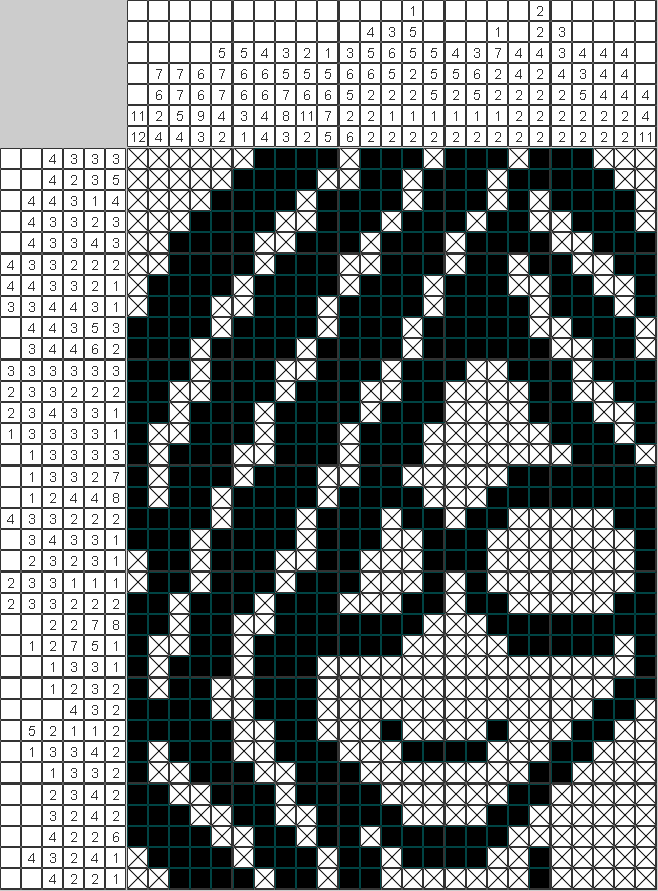 Японский рисунок Девушка в очках